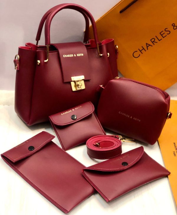 5 Pcs Shoulder Bag Set for Girls Charles &amp; Keith handbag