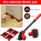 (5 in 1) Heavy furniture move tool transport lifter shifter moving tool