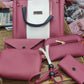 Synthetic Leather 5pcs Set Ladies Bag