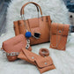 Charles and Kieth 5 Pcs Set Ladies Hand Bag