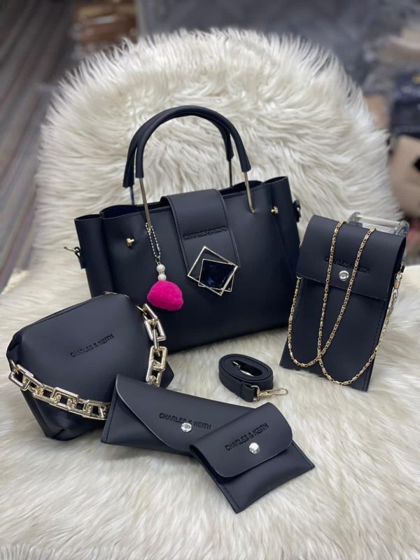 Charles and Kieth 5 Pcs Set Ladies Hand Bag