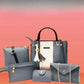 Synthetic Leather 5pcs Set Ladies Bag