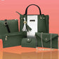 Synthetic Leather 5pcs Set Ladies Bag