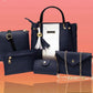 Synthetic Leather 5pcs Set Ladies Bag