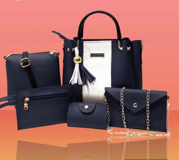 Synthetic Leather 5pcs Set Ladies Bag