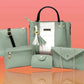 Synthetic Leather 5pcs Set Ladies Bag