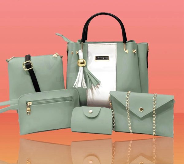 Synthetic Leather 5pcs Set Ladies Bag