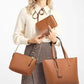 Synthetic Liza Leather 4 Piece Large Size Tote Bag With Mobile Wallet Cloud Bag and mini wallet