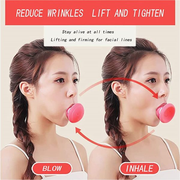 Face Exerciser, Facial Yoga for Skin Tighten Firm, Jaw Exerciser, Double Chin Breathing Exercise Device Jaw Face Slimmer