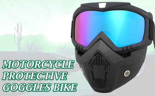 Motorcycle Protective Goggles Bike Face Mask, OFF Road Goggle Mask (random color)