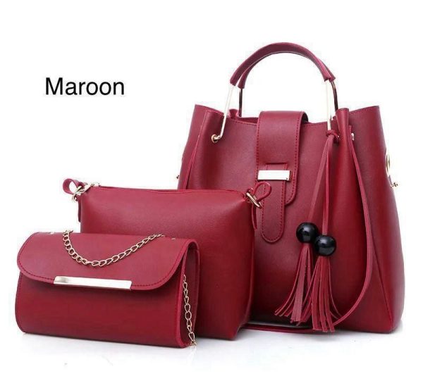 New Collection 3pcs set Soft Leather Hand bag