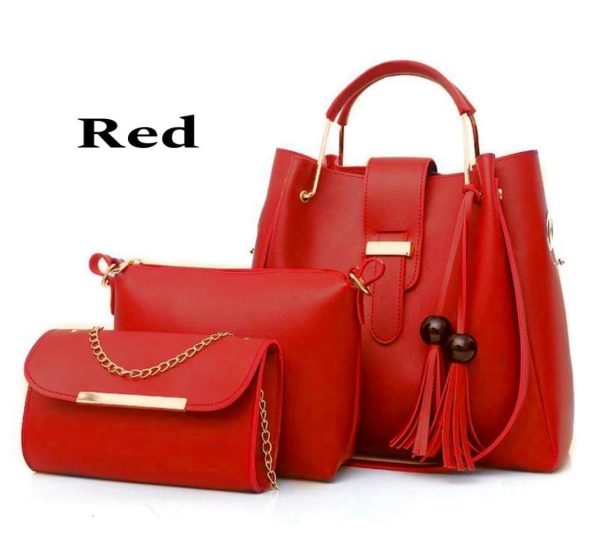 New Collection 3pcs set Soft Leather Hand bag