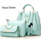 New Collection 3pcs set Soft Leather Hand bag