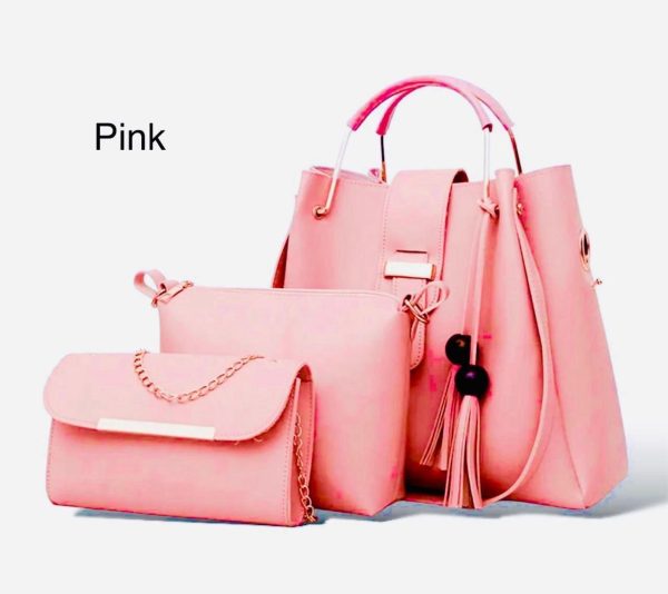 New Collection 3pcs set Soft Leather Hand bag